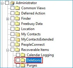 Extract the deleted items form Exchange EDB file