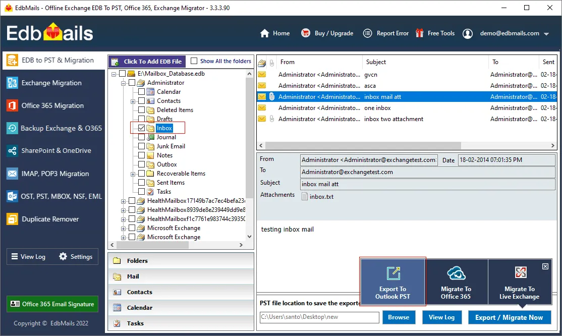 Export Exchange Public folders to Outlook PST