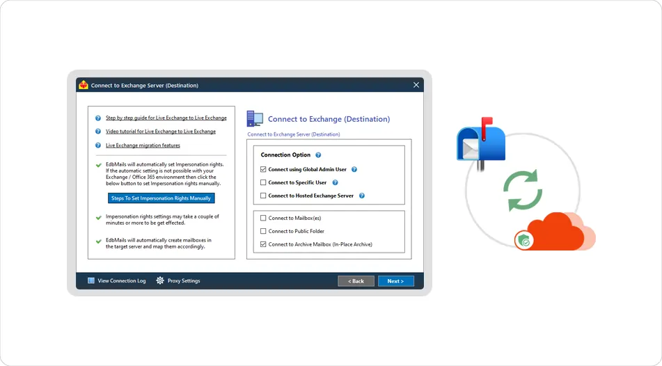 Migrate Exchange archive mailboxes