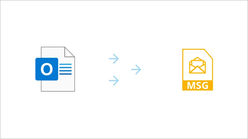 Steps to convert PST to MSG