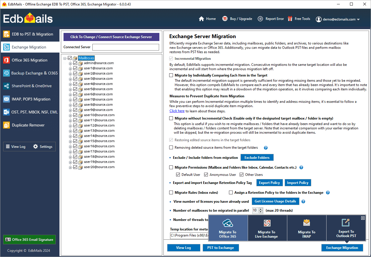 Migrate Exchange Archive mailbox to Office 365