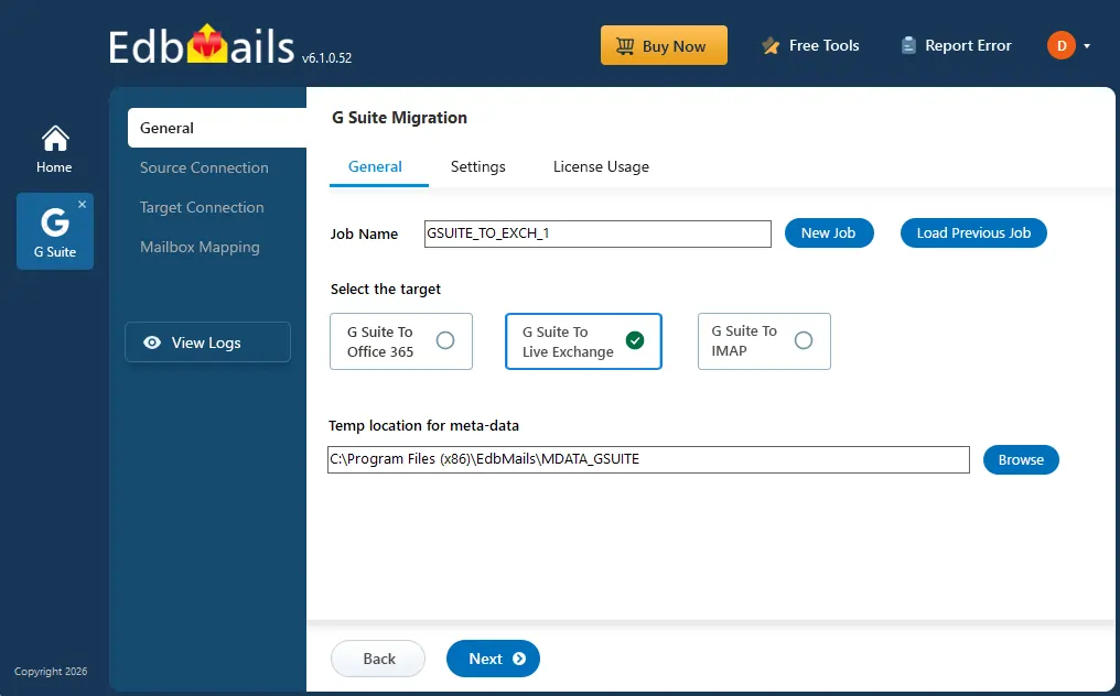 G Suite to Exchange Migration G Suite to Exchange Migration