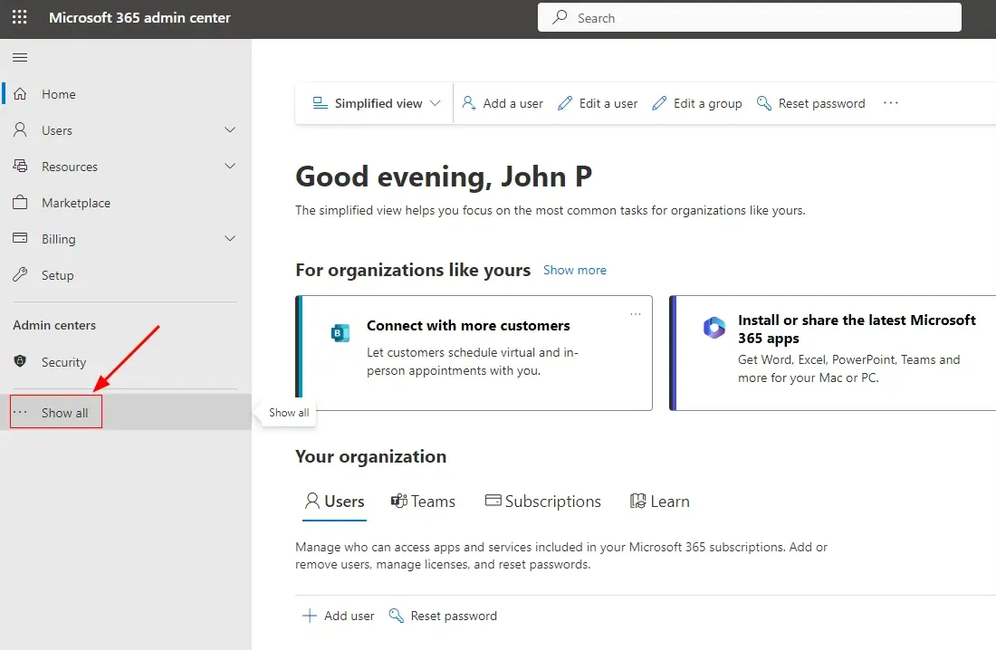 Click Show All Click Show All