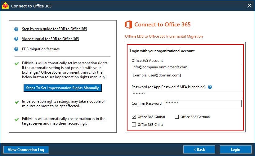 Login to Office 365